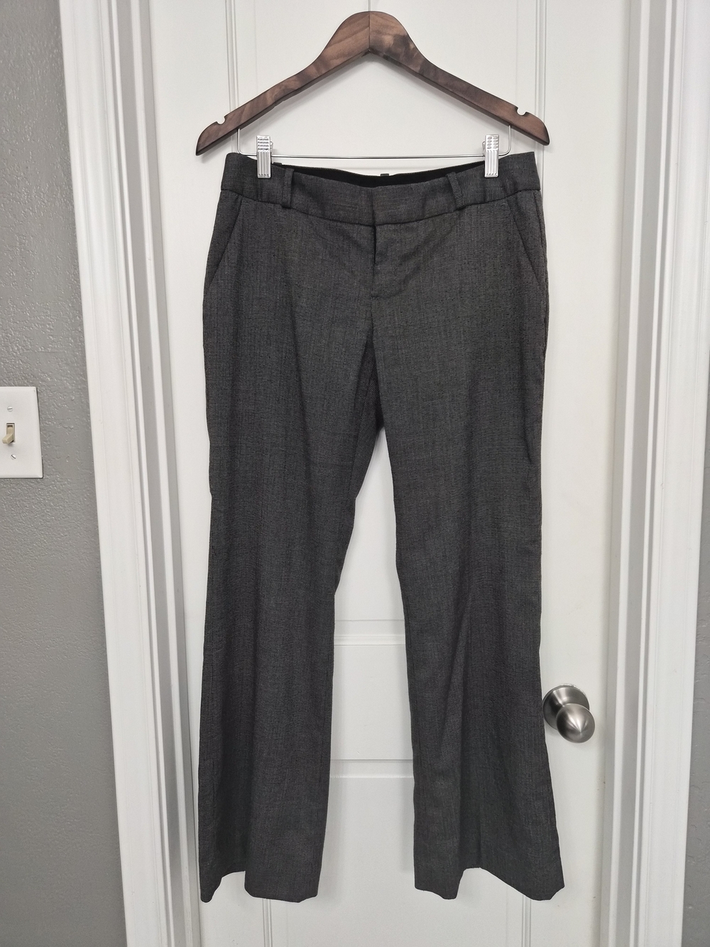 Classic Women's Gray Dress Pants - Tailored Straight Leg